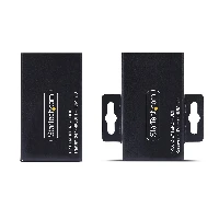 StarTech.com HDMI Extender Over CAT5e/CAT6, 4K 60Hz, Up to 200ft (60m), Transmitter and Receiver Kit, Power Over Cable, Compact Form Factor, 3840 x 2160 pixels, AV transmitter & receiver, 60 m, Wired, Black, HDCP