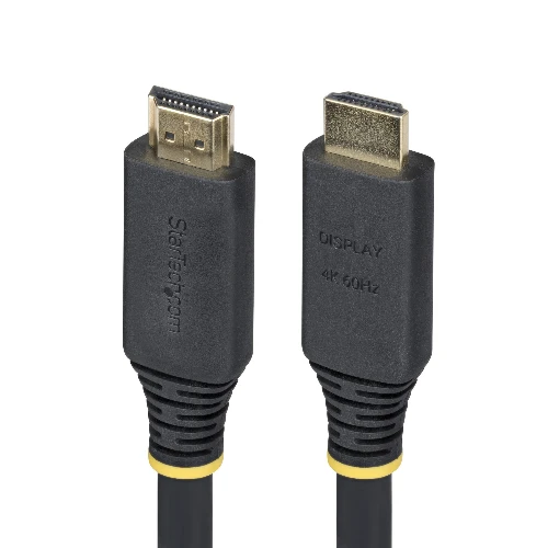 StarTech.com 15m (49.2ft) Active High Speed HDMI Cable, 4K 60Hz/1440p 144Hz, HDR10/HDCP 2.2/ARC, 18Gbps, UHD HDMI 2.0 Cord for TV/Monitor/Display, TPE Jacket, 15 m, HDMI Type A (Standard), HDMI Type A (Standard), 18 Gbit/s, Audio Return Channel (ARC), Black