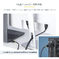 StarTech.com 10m (32.8ft) Active High Speed HDMI Cable, 4K 60Hz/1440p 144Hz, HDR10/HDCP 2.2/ARC, 18Gbps, UHD HDMI 2.0 Cord for TV/Monitor/Display, TPE Jacket, 10 m, HDMI Type A (Standard), HDMI Type A (Standard), 18 Gbit/s, Audio Return Channel (ARC), Black