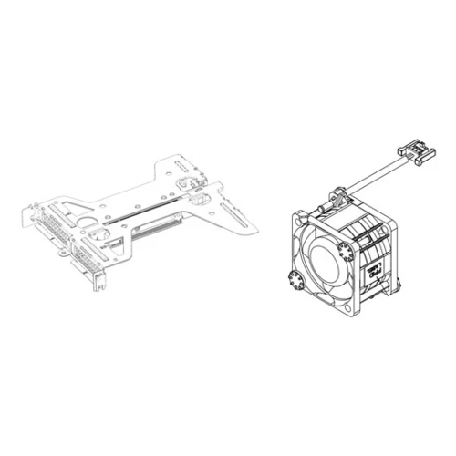 DELL 330-BCYP, Mounting kit, PowerEdge R260, Riser 1 with Fan with 1 x16 and 1 x8 Slots