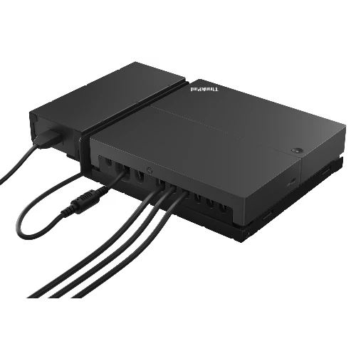 Lenovo ThinkSmart SmartDock, Wired, USB 3.2 Gen 2 (3.1 Gen 2) Type-C, 100,1000 Mbit/s, Black, 3840 x 2160 pixels, 60 Hz
