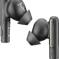 Poly Voyager Free 60 Black Eartips (2 Pieces), Earbud tips, Black