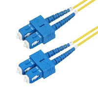 StarTech.com 1m (3.3ft) SC to SC (UPC) OS2 Single Mode Duplex Fiber Optic Cable, 9/125m, 40G/100G Zipcord, Bend Insensitive, Low Insertion Loss - LSZH Fiber Jumper Cord, 1 m, SC/UPC, OS2, SC, SC