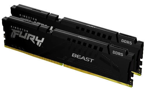 Kingston Technology FURY Beast 64GB 6400MT/s DDR5 CL32 DIMM (Kit of 2) Black EXPO, 64 GB, 2 x 32 GB, DDR5, 288-pin DIMM, Black
