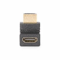 StarTech.com Down Angle HDMI 2.0 Adapter, Male to Female, Vertical 90-Degree Angled HDMI Port Saver, 4K 60Hz, High Speed HDMI Connector Extension, M/F, HDMI, HDMI, Black