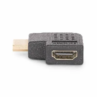StarTech.com Right Angle HDMI 2.0 Adapter, Male to Female, Horizontal 90-Degree Angled HDMI Port Saver, 4K 60Hz, High Speed HDMI Connector Extension, M/F, HDMI, HDMI, Black
