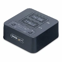 StarTech.com 11 M.2 NVMe Drive Duplicator, Standalone M.2 SSD Cloner/Copier up to 90GBpm, USB 3.2 20Gbps M.2 Dual-Bay Drive Dock, USB-C/A Cables Included, HDD/SSD duplicator, 1 copies, USB 3.2 Gen 2 (3.1 Gen 2), Black, Plastic, USB Type-C
