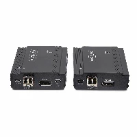 StarTech.com DisplayPort KVM Extender over Fiber Optic, 4K 60Hz, Console Extender Kit, Up to 984ft/300m (Multi-mode) with Pre-installed SFP+ Modules, 3x USB HID, Transmitter & receiver, Wired, 300 m, 4096 x 2160 pixels, 60 Hz, 4096 x 2160  60hz 3840 x 2160  60hz 3440 x 1440  60hz 3200 x 1800  60hz 3072 x 1728  60hz...