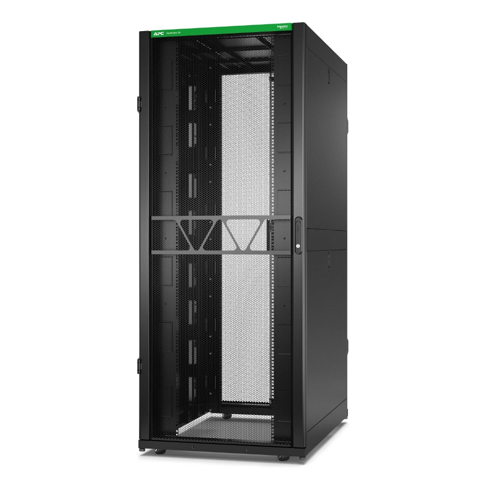 APC NetShelter SX Server Rack Gen 2, 42U, 1991H x 800W x 1200D mm, with Sides, Black, Freestanding rack, 42U, 1814 kg, Key lock, Adjustable feet, 177.8 kg