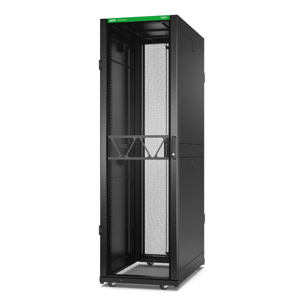 APC Netshelter SX Gen2 AR3100B2 - 42U, 1991h x 600w x 1070d mm, with side panels, black, Freestanding rack, 42U, 1814 kg, Key lock, Adjustable feet, 122.1 kg