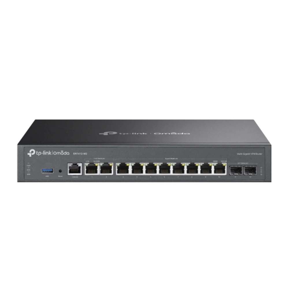 TP-Link Omada Multi-Gigabit VPN Router, Ethernet WAN, 2.5 Gigabit Ethernet, Gigabit Ethernet, Black