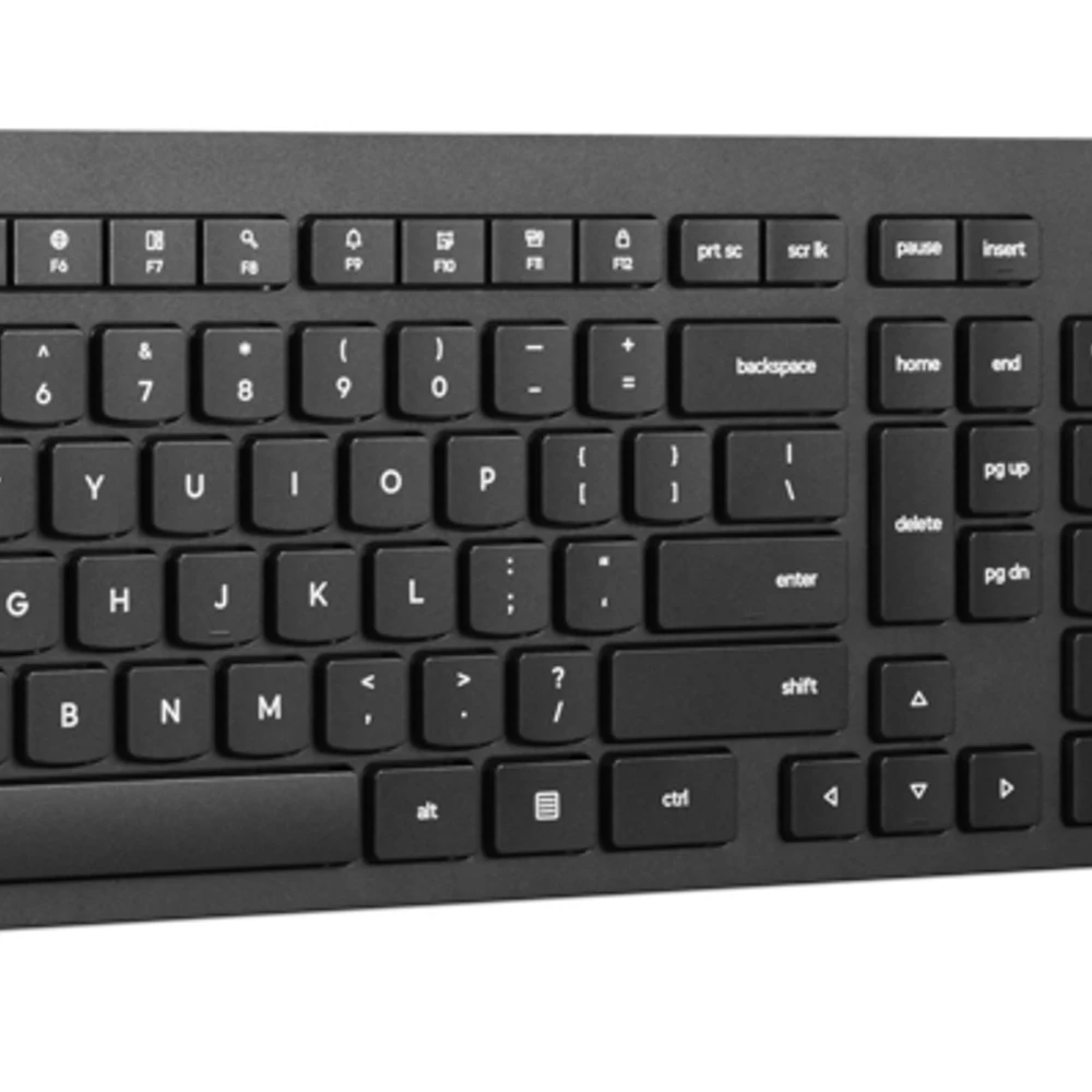 Lenovo 4X31N50708, Full-size (100%), Wireless, RF Wireless, QWERTY, Black, Mouse included