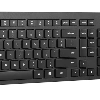 Lenovo 4X31N50708, Full-size (100%), Wireless, RF Wireless, QWERTY, Black, Mouse included