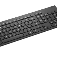 Lenovo 4X31N50708, Full-size (100%), Wireless, RF Wireless, QWERTY, Black, Mouse included