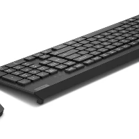 Lenovo 4X31N50708, Full-size (100%), Wireless, RF Wireless, QWERTY, Black, Mouse included