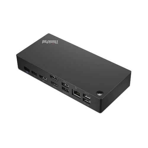 Lenovo ThinkPad Universal USB-C, Wired, USB 3.2 Gen 1 (3.1 Gen 1) Type-C, 10,100,1000 Mbit/s, Black, 4K Ultra HD, 3840 x 2160 pixels