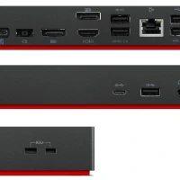 Lenovo ThinkPad Universal USB-C, Wired, USB 3.2 Gen 1 (3.1 Gen 1) Type-C, 10,100,1000 Mbit/s, Black, 4K Ultra HD, 3840 x 2160 pixels