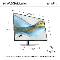 HP Series 5 Pro 24 inch WUXGA Monitor - 524pn, 61 cm (24