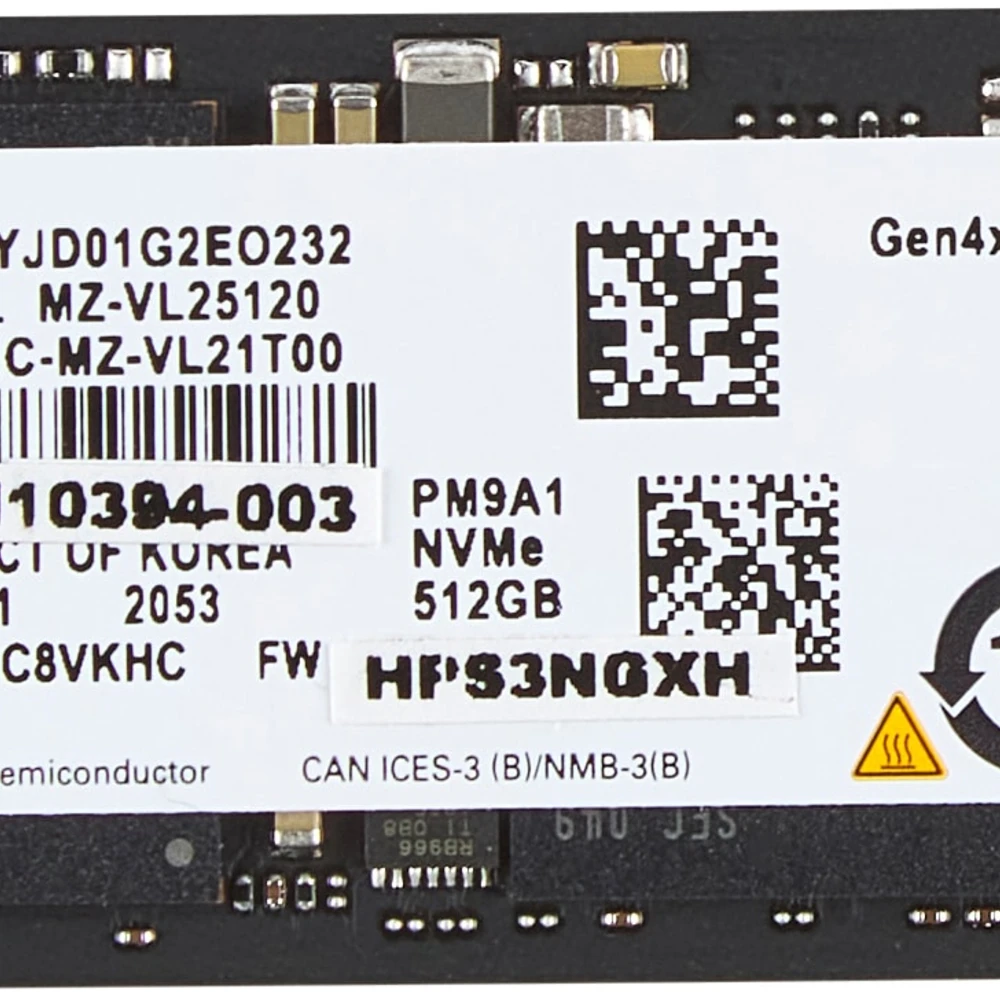 HP 512GB PCIe-4x4 NVMe Solid State Drive