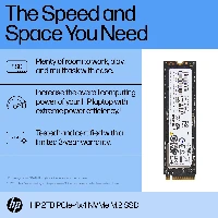 HP 2TB PCIe-4x4 NVMe Solid State Drive, 2 TB, M.2