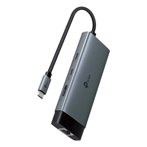 TP-Link UH6120C, USB Type-C, USB Type-C, Grey, Round cable, 0.18 m, 118.2 mm
