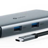 TP-Link UH6120C, USB Type-C, USB Type-C, Grey, Round cable, 0.18 m, 118.2 mm