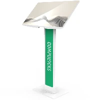 Compulocks Brandable VESA Floor Stand for Screens Up to 32 Inches - White, 81.3 cm (32