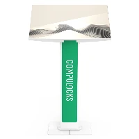 Compulocks Brandable VESA Floor Stand for Screens Up to 32 Inches - White, 81.3 cm (32