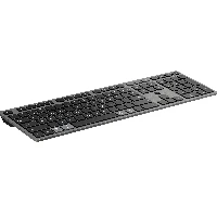 HP 725 Multi-Device Rechargeable Wireless Keyboard, Full-size (100%), Wireless, RF Wireless + Bluetooth, Grey