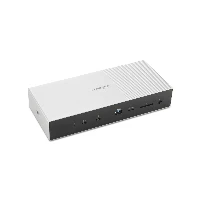 Kensington SD5000T5 EQ Thunderbolt 5 Triple 4K Docking Station with 140W PD - Windows/macOS, Wired, Thunderbolt 5, 140 W, 3.5 mm, 10,100,1000,2500 Mbit/s, Black, Grey