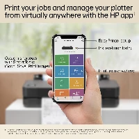 HP Designjet T650 24-in Printer 2025 edition, Thermal inkjet, 2400 x 1200 DPI, HP-GL/2, HP-RTL, URF, JPEG, CALS G4, Black, Cyan, Magenta, Yellow, 2400 x 1200 DPI, 81 pph