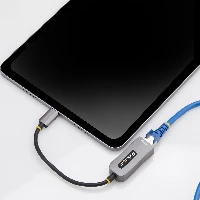 StarTech.com 2.5GbE USB-C to Ethernet Adapter, NBASE-T NIC, USB 3.0 Type-C 2.5/1G Multi Speed Network, Thunderbolt Compatible, Windows & Mac, Wired, USB Type-C, Ethernet, 5000 Mbit/s, Grey