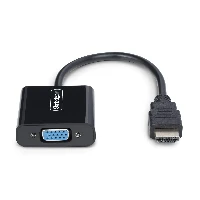 StarTech.com HDMI to VGA Adapter, Active Video Converter For Laptop/Desktop, 1920x1080 (1080p), HDMI Source to VGA Monitor/Display/Projector, Active video converter, Plastic, 0.189 m, 1920 x 1200 pixels, 800 x 600,1024 x 768,1280 x 720,1280 x 800,1600 x 1200,1680 x 1050,1920 x 1080,1920 x 1200, 1080p