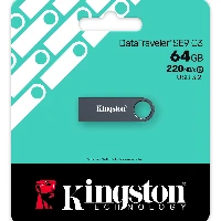 Kingston Technology DataTraveler 64GB SE9 G3 - Dark Nickel, 64 GB, USB Type-A, 3.2 Gen 1 (3.1 Gen 1), 220 MB/s, Capless, Black