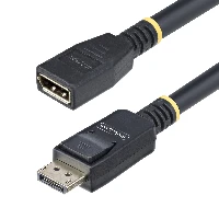 StarTech.com 10ft (3m) DisplayPort 1.4 Extension Cable, DP 1.4 Port Saver Cable, 8K 60Hz, DP Male to Female Extension Adapter Cord, DisplayPort Extension Cable, TPE Jacket, M/F, 3 m, DisplayPort, DisplayPort, Male, Female, 7680 x 4320 pixels