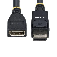 StarTech.com 10ft (3m) DisplayPort 1.4 Extension Cable, DP 1.4 Port Saver Cable, 8K 60Hz, DP Male to Female Extension Adapter Cord, DisplayPort Extension Cable, TPE Jacket, M/F, 3 m, DisplayPort, DisplayPort, Male, Female, 7680 x 4320 pixels