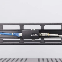 StarTech.com 1-Port Gigabit Network Isolator, Compact In-line RJ45 Ethernet Coupler with 4kV Galvanic Isolation, IP40, DIN Rail Mountable, TAA Compliant, 4 kV, 10,100,1000 Mbit/s, IP40, Black, Plastic, 100 pc(s)