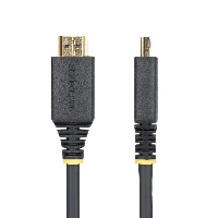 StarTech.com 6ft (1.8m) High Speed HDMI Cable with Gripping Connectors, 4K 60Hz/1440p 144Hz, HDR10/HDCP 2.2/ARC, 18Gbps, UHD HDMI 2.0 Cord for TV/Monitor/Display, TPE Jacket, 1.8 m, HDMI Type A (Standard), HDMI Type A (Standard), 18 Gbit/s, Audio Return Channel (ARC), Black