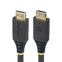 StarTech.com 15ft (4.5m) High Speed HDMI Cable with Gripping Connectors, 4K 60Hz/1440p 144Hz, HDR10/HDCP 2.2/ARC, 18Gbps, UHD HDMI 2.0 Cord for TV/Monitor/Display, TPE Jacket, 4.5 m, HDMI Type A (Standard), HDMI Type A (Standard), 18 Gbit/s, Audio Return Channel (ARC), Black