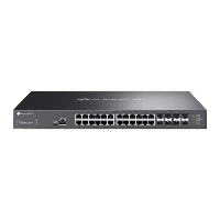 TP-Link Omada 24-Port 10GBASE-T L2+ Managed Switch with 8 10GE SFP+ Slots, Managed, L2/L2+, 10G Ethernet (100/1000/10000), Rack mounting, 1U