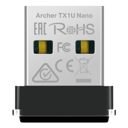 TP-Link AX300, Wireless, USB, WLAN, Wi-Fi 6 (802.11ax), 287 Mbit/s, Black