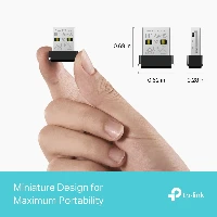 TP-Link AX300, Wireless, USB, WLAN, Wi-Fi 6 (802.11ax), 287 Mbit/s, Black
