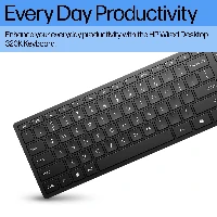 HP 320K Wired Keyboard, Full-size (100%), Wired, USB, Membrane, Black