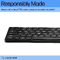 HP 320K Wired Keyboard, Full-size (100%), Wired, USB, Membrane, Black