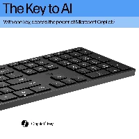 HP 320K Wired Keyboard, Full-size (100%), Wired, USB, Membrane, Black