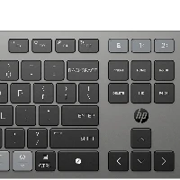 HP 725 Multi-Device Rechargeable Wireless Keyboard and Mouse Combo, Full-size (100%), Wireless, RF Wireless + Bluetooth, Scissor key switch, Black, Mouse included