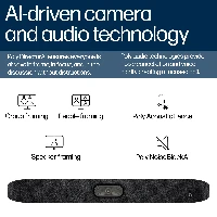 Poly Studio X32 All-In-One Video Bar No Power Supply, Video collaboration bar, 20 MP, 4K Ultra HD, 30 fps, 5x, Black