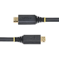 StarTech.com 35ft (10.6m) Active High Speed HDMI Cable with Gripping Connectors, 4K 60Hz/1440p 144Hz, HDR10/HDCP 2.2/ARC, 18Gbps, UHD HDMI 2.0 Cord for TV/Monitor/Display, TPE Jacket, 10.6 m, HDMI Type A (Standard), HDMI Type A (Standard), 18 Gbit/s, Audio Return Channel (ARC), Black