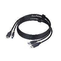 StarTech.com 6ft (1.8m) HDMI and USB 5Gbps KVM Cable, 4K 60Hz, HDMI 2.0 and USB Combo Cable for KVM Switches, 1.8 m, USB, USB, HDMI, Black, HDMI + USB 3.2 Gen 1 Type-A