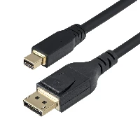StarTech.com 10ft (3m) Mini DisplayPort to DisplayPort 1.4 Cable - 8K 60Hz/4K 120Hz HBR3 HDR, UHD mDP to DP 1.4 Cord, Ultra HD Monitor/Video Cable, 3 m, DisplayPort, Mini DisplayPort, Male, Male, 7680 x 4320 pixels